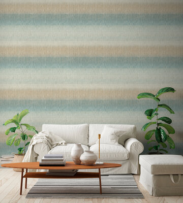 Dutch Wallcoverings Nomad A51201 BlauwGroen - Beige