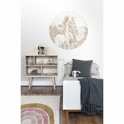 ESTA HOME| JUNGLE 159077 STICKER DONKER BEIGE - Bruin - Beige