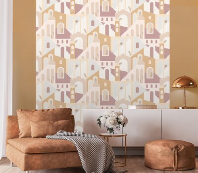 Dutch Wallcoverings Arty M473-03 Oker - oudroze