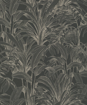 Dutch Wallcoverings Asperia A51403 zwart - zilver