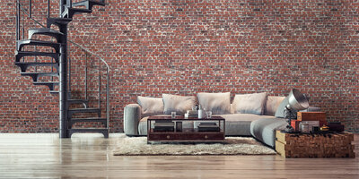 Dutch Wallcoverings One Roll One Motif A39201 Red Brick