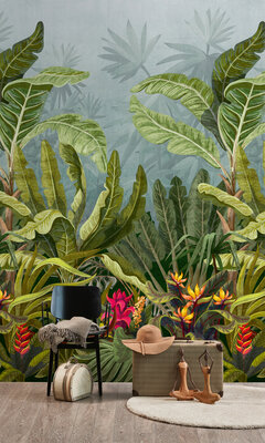 Dutch Wallcoverings One Roll One Motif A50701 Parrot Jungle
