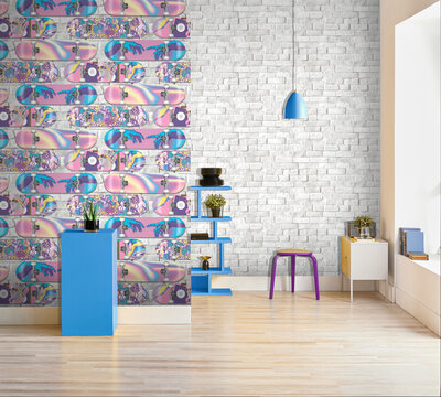 Dutch Wallcoverings Pop M478-03 paars