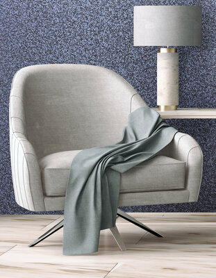 Dutch Wallcoverings Structures M415-01 blauw glitter