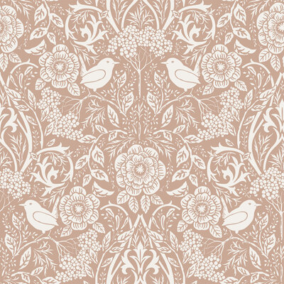 Esta Home Vintage Flowers oranje - roze - terracotta 139324 (*Gratis Lijm Actie) - Terracotta - Roze - Oranje