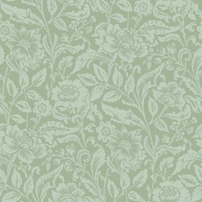 Esta Home Vintage Flowers groen 139428 (*Gratis Lijm Actie) - Groen