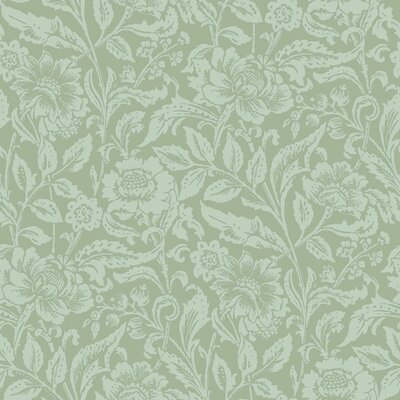 Esta Home Vintage Flowers groen 139428 (*Gratis Lijm Actie) - Groen