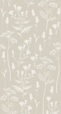 Esta Home Vintage Flowers beige 159217 (*Gratis Lijm Actie) - Beige