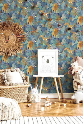 Dutch Wallcoverings Dream Catcher Animal Kingdom Blauw 13073