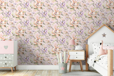 Dutch Wallcoverings Dream Catcher Floral Fairies Roze 13211