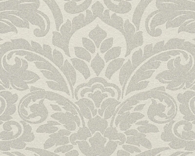 AS Creation AP Finest - 30545-1 - 305451 Zilver (Glasparels) - Zilver / Grijs / Creme