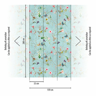 AS Creation The Wall Turquoise - 38268-1 / 382681 - Blauw - Groen