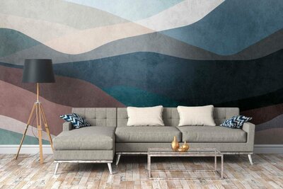 AS Creation The Wall Blauw - 38255-1 - 382551 / Bruin