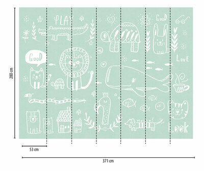 AS Creation The Wall Groen - 38304-1 / 383041 - Groen