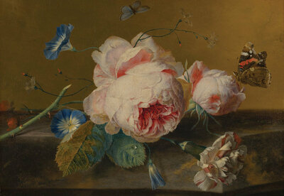 FBK Mauritshuis Jan van Huysum, Bloemstilleven MH5 (Met Gratis Lijm)