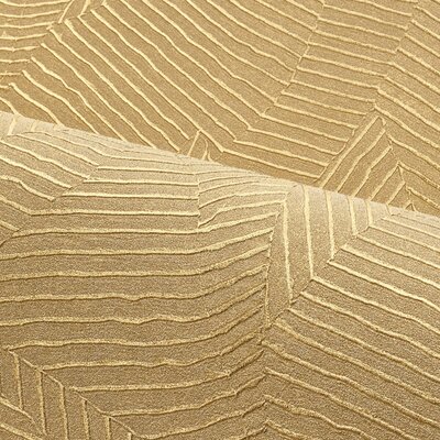 Casamance Nature Précieuse - Textures (Met Gratis Lijm*) 76543568 - Geel / Metallic Goud