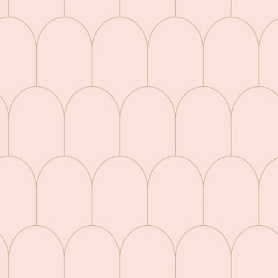 Esta Art Deco 139201 (*Gratis Lijm Actie) - Roze - Goud