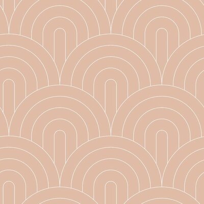 Esta Art Deco 139218 (*Gratis Lijm Actie) - Terracotta - Roze - Oranje
