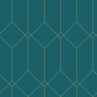 Esta Art Deco 139224 (*Gratis Lijm Actie) - Groen - Goud - Blauw