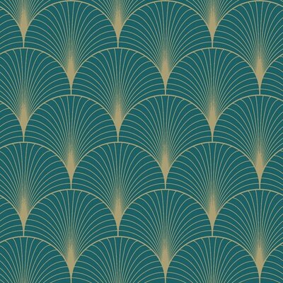 Esta Art Deco 139230 (*Gratis Lijm Actie) - Groen - Blauw