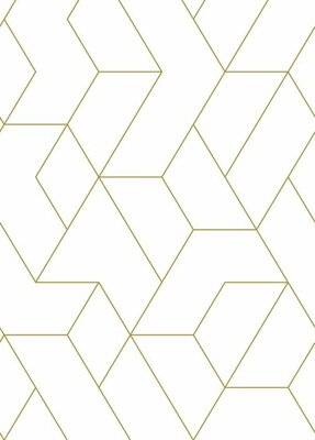 Esta Art Deco Fotobehang 158962 - Wit - Goud