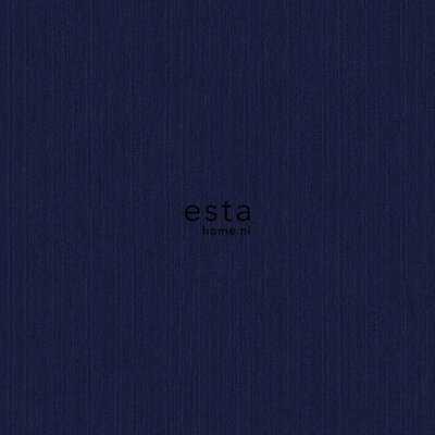 Esta Home Behang jeans structuur donkerblauw 137735 - Blauw