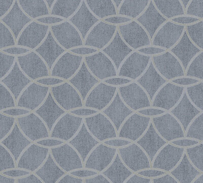AS Creation Villa 37564-4 - 375644 Blauw Geometrisch / Grijs