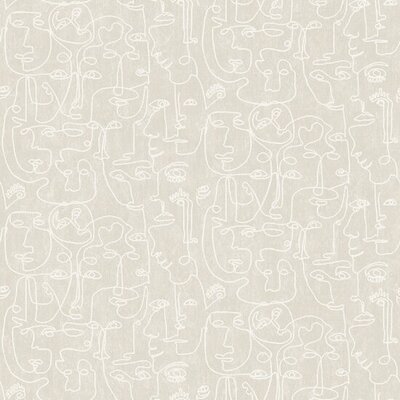 Dutch Wallcoverings Arty M412-07 Beige - wit