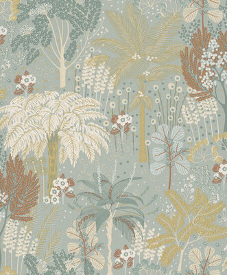 Dutch Wallcoverings Asperia A54802 groen - goud