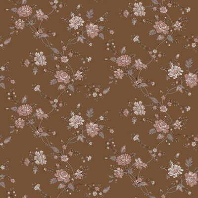 Esta Home Vintage Flowers bruin 139286 (*Gratis Lijm Actie) - Bruin