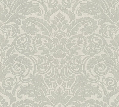 AS Creation AP Finest - 30545-1 - 305451 Zilver (Glasparels) - Zilver / Grijs / Creme