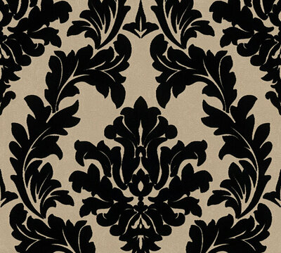 AS Creation AP Finest - 33580-4 - 335804 Goud (Velours) - Goud / Zwart