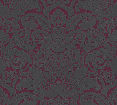 AS Creation AP Finest - 33583-5 - 335835 Zwart (Velours) - Grijs