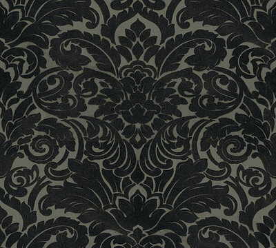 AS Creation AP Finest - 33583-6 - 335836 Zwart (Velours) - Grijs
