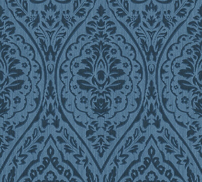 AS Creation AP Finest - 96195-8 - 961958 Blauw (Textiel) - Zwart