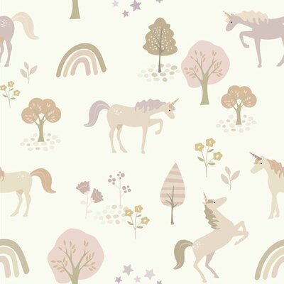Esta Home To the Moon and Back 139503 (*Gratis Lijm Actie) - Wit - Terracotta - Roze - Beige