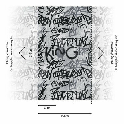 AS Creation The Wall Grijs - 38251-1 - 382511 / Zwart