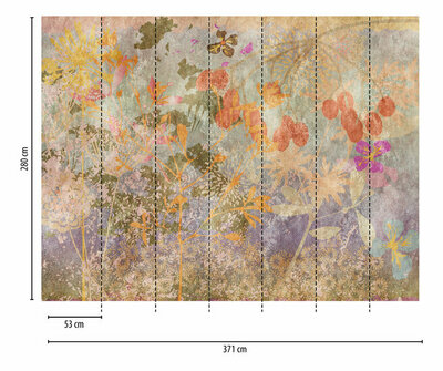 AS Creation The Wall Multicolor - 38264-1 - 382641 - Multicolour / Oranje