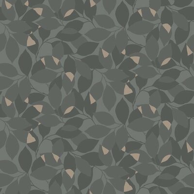 Dutch Wall Decor Blommor & Blad 676-03 Zwart