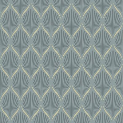 Dutch Wall Decor Blommor & Blad 681-03 Grijs