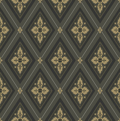 Dutch Wall Decor Swedish Heritage 692-04 Zwart / Goud