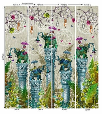 Santorus I The Other Orient Mural - Stone WPM0101 (*Met Gratis Lijm!)