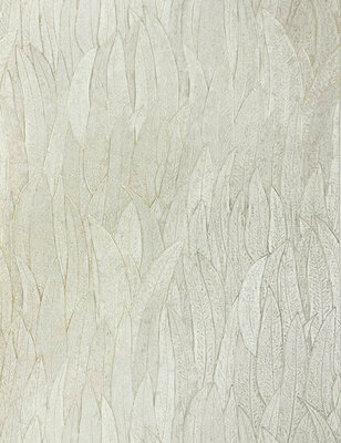 Casamance Nature Précieuse - Textures (Met Gratis Lijm*) 76533262 - Wit / Goud Metallic