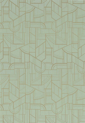 Casamance Faubourg Des Lumières (Met Gratis Lijm*) 76292854 - Groen