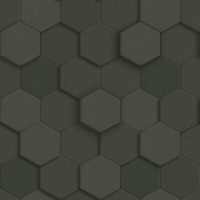 Origin Wallcoverings 3D Reflections (Met Gratis Lijm!) 347854 - Zwart