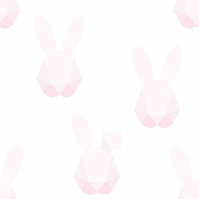 Origin Wallcoverings Hide & Seek (Met Gratis Lijm!) 347490 - Wit / Roze