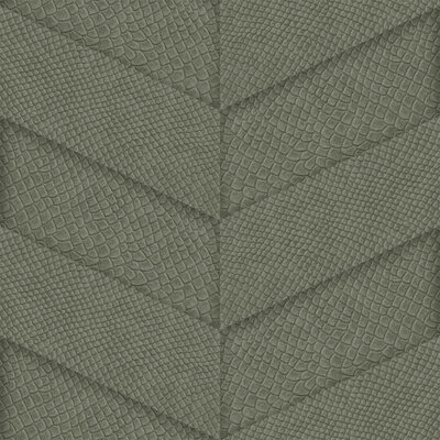Origin Wallcoverings Luxury Skins (Met Gratis Lijm!) 347792 - Groen / Grijs