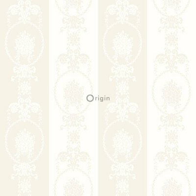 Origin Wallcoverings Upstairs Downstairs (Met Gratis Lijm!) 346829 - zilver / Wit / Grijs