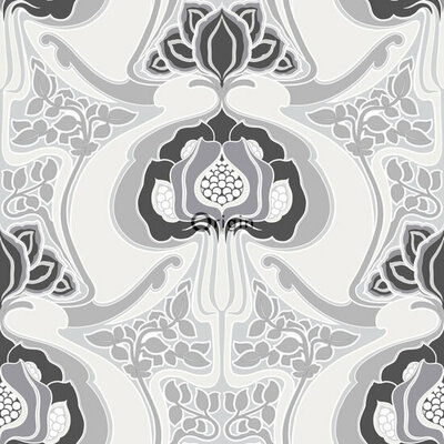 Origin Wallcoverings Urban Funky (Met Gratis Lijm!) 347209 - Zwart / Grijs