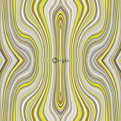 Origin Wallcoverings Urban Funky (Met Gratis Lijm!) 347225 - Geel